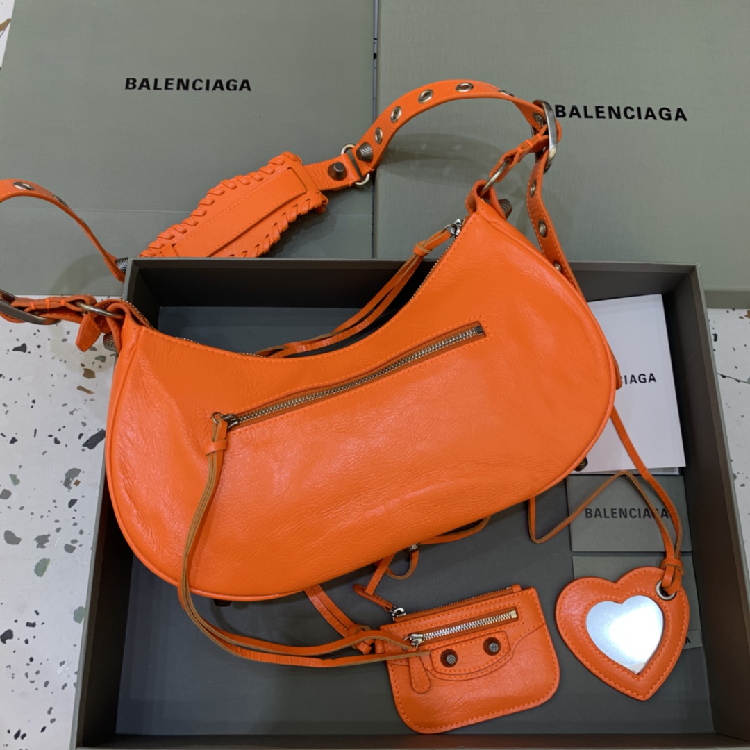 Balenciaga Le Cagole Small Shoulder Bag Orange